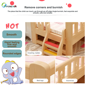Set di Mobili Moderni di Alta Qualità per la Cameretta dei Bambini in Legno <span class=keywords><strong>Massello</strong></span> di Pino con <span class=keywords><strong>Letto</strong></span> <span class=keywords><strong>Singolo</strong></span> dal Design Creativo - Product Image 3
