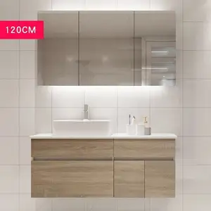 Современная Настенная мебель для ванной, раковина, шкаф для ванной комнаты
