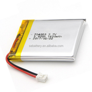 שמש להקל Li-פולימר סוללה LP <span class=keywords><strong>3.7v</strong></span> <span class=keywords><strong>1600</strong></span> <span class=keywords><strong>mah</strong></span> 5.92wh 704050 <span class=keywords><strong>1600</strong></span> <span class=keywords><strong>mAh</strong></span> <span class=keywords><strong>3.7V</strong></span> Lipo סוללה - Product Image 2