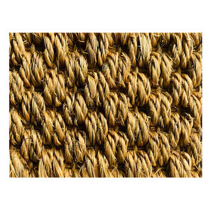 Tapis en sisal ignifuge avec bordure noire, facile à nettoyer, tapis ignifuge en sisal - Product Image 2