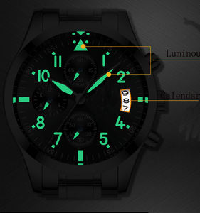 Relojes de marca de lujo de <span class=keywords><strong>doble</strong></span> mariposa hebilla de <span class=keywords><strong>reloj</strong></span> fresco relojes hombres de negocios para la venta - Product Image 4