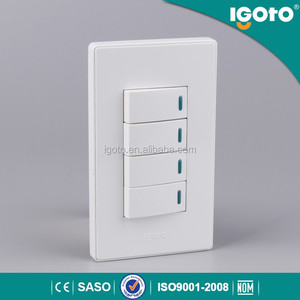 Igoto estándar latina interruptor eléctrico de la pared 4 gang <span class=keywords><strong>125</strong></span> V para el hogar - Product Image 1