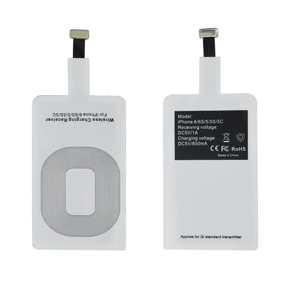 Shenzhen Factory QI Wireless Charger Receiver For Iphone Wireless Charger Adapter