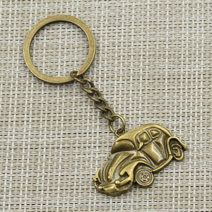 Moda 30mm llavero dominante del metal llavero joyería bronce antiguo plateado coche VW bug escarabajo Herbie 16 * 13mm colgante - Product Image 3
