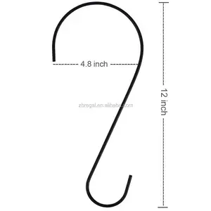 12 Inch S-Haak voor Opknoping Vogel Feeders, plantenbakken, lantaarns en Ornamenten