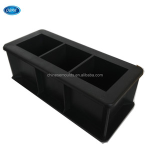 Molde de aço do cubo 50*50*50 milímetros/plástico/ferro fundido três gang cimento mortar - Product Image 3