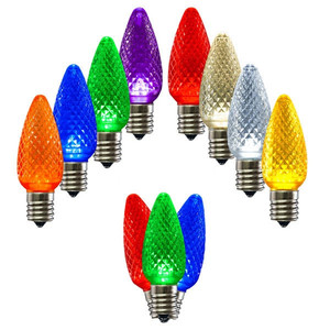 Bombillas LED Multicolores con Base C9 E17 de 110 V y 0,8 W, Bombillas LED C9 Decorativas para Árboles de <span class=keywords><strong>Navidad</strong></span> - Product Image 6