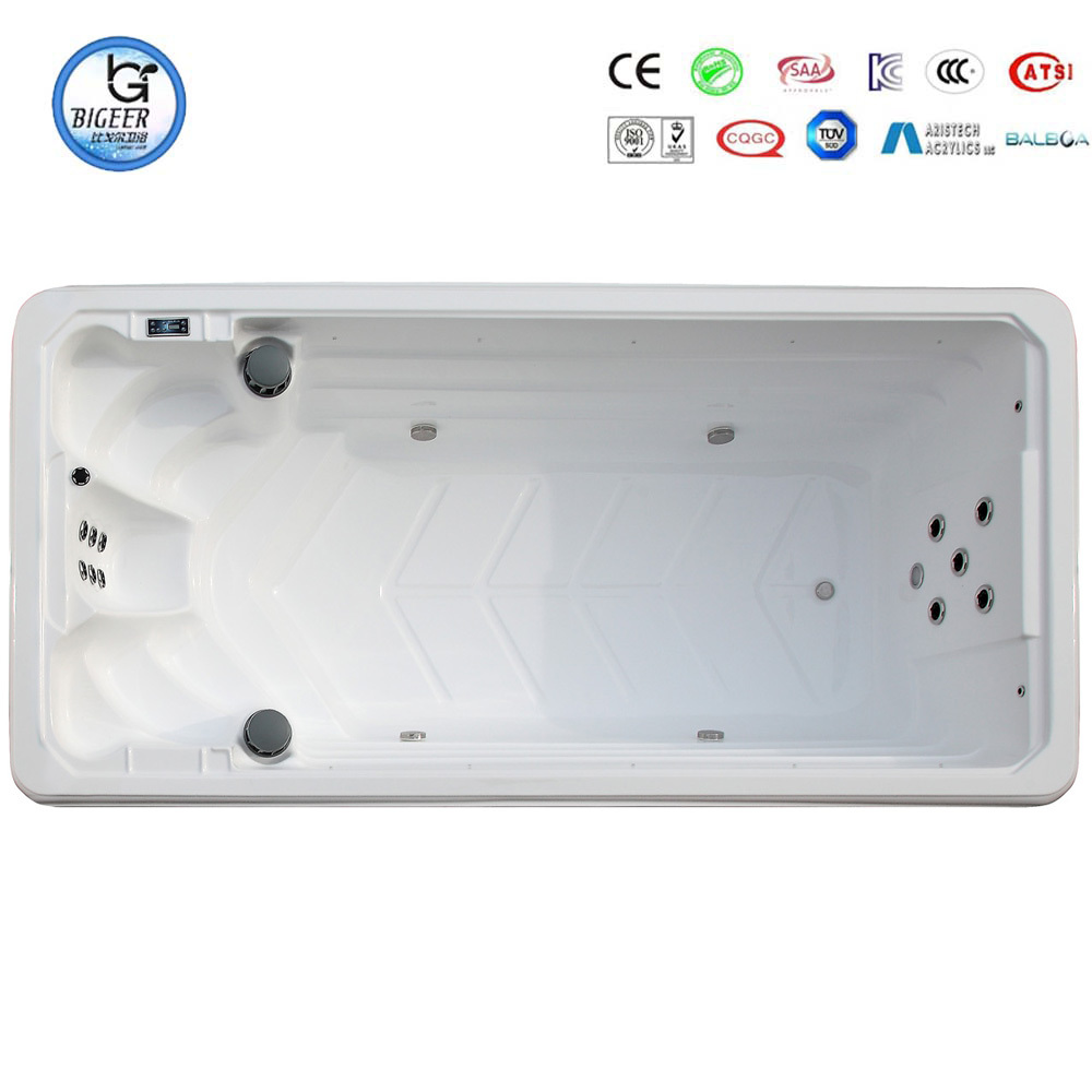 Spa de nage sans fin 4.2 mètres Piscine autoportante acrylique BG-6603 de massage de jet d'air de massage