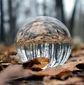 Boule de cristal transparente K9 de 80mm de bonne qualité, sphère en verre de cristal fengshui