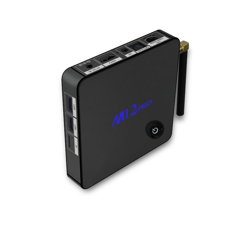Receptor de tv digital kodi m12 pro s912 global tv box octa core android tv box