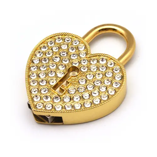 Waterdicht zilver mooie sieraden hart vorm usb 2.0 ketting flash drive met echte chip 2/4/8 gb