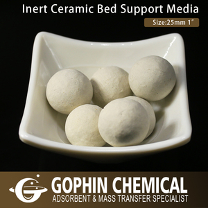 China Proveedor Bola De Cerámica Inerte 25mm Para Soporte de Catalizador de Los Medios de comunicación - Product Image 2