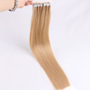 100% europeo capelli ombre balayage soprano remy estensione dei capelli del nastro senza soluzione di continuità 30 pollici 28 pollici - Product Image 4