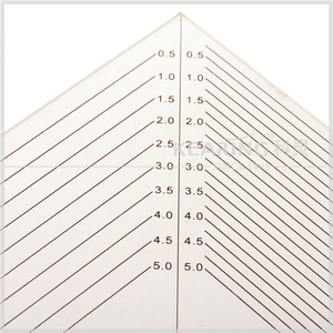 Tốt acrylic may tam giác cai trị phân loại, customized rõ ràng tam bộ quảng trường # t046 - Product Image 3