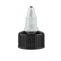 Bouchon à visser noir pour bouteille 20mm 24mm 28mm, avec traitement de finition du col 20-410 24-410 28-410