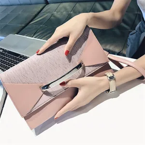 Hot sale korean style fashion big envelope clutch hand bag