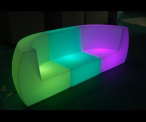 Ensemble de canapés <span class=keywords><strong>lounge</strong></span> LED modernes, canapé modulaire avec lumières rechargeables pour les bars à domicile, les hôtels et les espaces extérieurs - Product Image 5