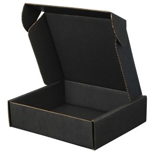Cajas de papel personalizadas para embalaje de ropa, embalaje de cartón corrugado, negro, para correo <span class=keywords><strong>postal</strong></span> o correo <span class=keywords><strong>postal</strong></span> - Product Image 1