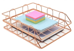 <span class=keywords><strong>Organisateur</strong></span> de plateau en métal empilable, fournitures de <span class=keywords><strong>bureau</strong></span>, <span class=keywords><strong>organisateur</strong></span> de <span class=keywords><strong>bureau</strong></span>, dossier à lettres et documents - Product Image 3