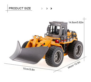 DWI Dowellin 2,4g Huina Fernbedienung Bulldozer Lkw Bau Fahrzeug 1/18 Engineering Lkw RC Auto - Product Image 2