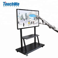 Panel PC LED Pintar 4K 55 inci Layar Sentuh TV Wifi Lan All in One Dengan Usb hd Mi