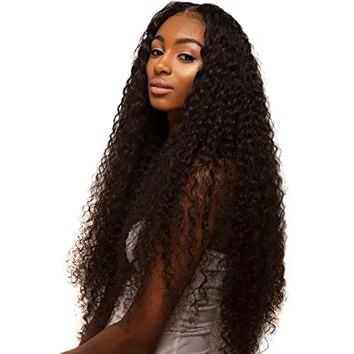 cuticle aligned malaysian Factory directly 10a grade 28inch long cheap lace front wig virgin mongolian kinky curly hair