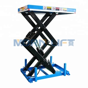 Tijera hidráulica plataforma elevadora 1 año de garantía y 1Ton peso altillos para venta - Product Image 3