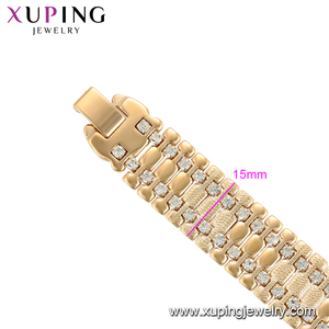75673 Xuping Vergoldetes Armband mit Strass und Modeschmuck Damen armband - Product Image 2