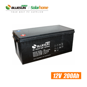 Batterie solaire haute capacité 12 v 24 v 36 v 200an d'énergie solaire de cycle profond de batterie de stockage de système de panneau solaire