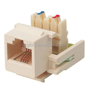 Mini prise téléphonique RJ-11 Cat.3 Keystone Jack de type AMP - Product Image 1