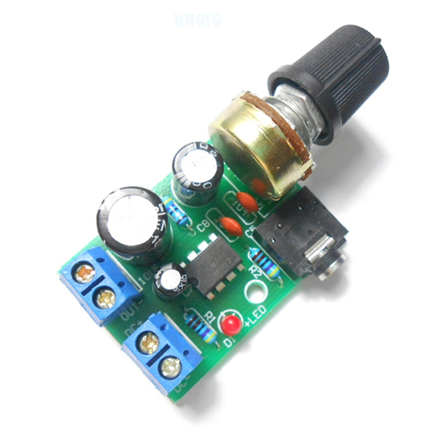 LM386 Audio Power Amplifier Board Mini 5V AMP Module with Adjustable Volume for DC 3V~12V Product Category ICs