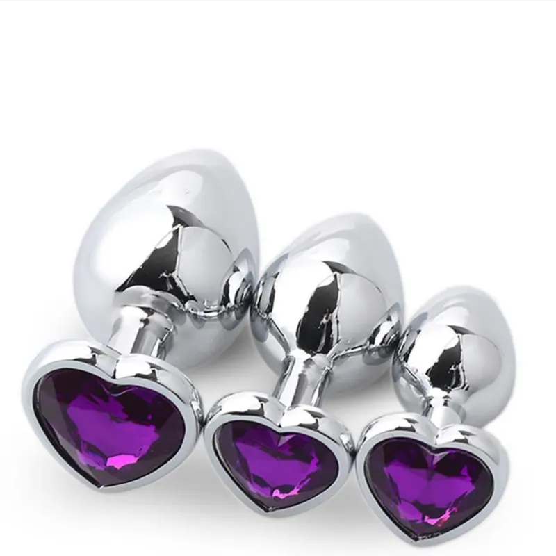 Colorful Good Heart-Shaped Diamond Anal Plug Anal Butt Plug Sex Toys