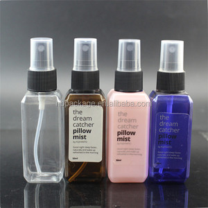 Chai Xịt Nhựa Pet Hình Vuông 50Ml Chai Mực Đỏ Màu Hồng Hổ Phách Có Nắp Màu Trắng Đen Cho Mỹ Phẩm - Product Image 2