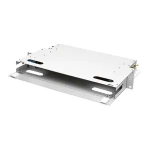 19 Inch Rack Mount Empty Container 12 Ports Mini Fiber Optic ODF Unit Fiber Optic Distribution Frame