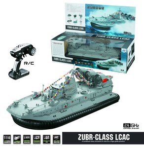 Jouets chauds de Chine 1:110 Échelle 3CH 2.4G RC Amphibie Aéroglisseur ZUBR Classe A.C. grande taille rc <span class=keywords><strong>bateau</strong></span> à vendre - Product Image 5