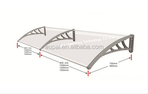 ( plastic beugel luifel) nieuwe <span class=keywords><strong>diy</strong></span> deur luifels voor voordeur patio regenhoes czcp- s53 - Product Image 6