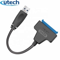 Cable Adaptador Convertidor de Disco Duro USB 3.0 a SATA de 22 Pines y 2.5 Pulgadas de Calidad Utech 2026 para SSD/HDD