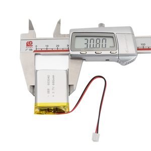 GEB 표준 Lipo 배터리 모델 충전식 603040 <span class=keywords><strong>3.7V</strong></span> 680mah 리튬 중합체 주머니 배터리 와이어 카메라 - Product Image 5