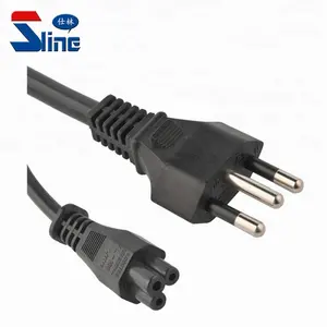 Brazil 3 Pin Plug IEC 320 C5 Mickey Mouse Laptop Kabel Listrik Kabel dengan Brasil Inmetro/UC Sertifikasi