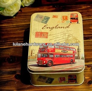Grand tour rectangulaire coin. cookies tin box - Product Image 1