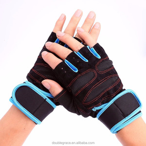 Thoáng khí Neoprene & silicon nửa ngón tay Găng tay với Hand Grips Non-Slip bền móc vòng <span class=keywords><strong>l</strong></span>ặp đóng cửa cho trọng <span class=keywords><strong>l</strong></span>ượng nâng Đào Tạo - Product Image 3