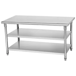 Guangdong Supplier Catering equipment stainless steel 3 layers work table for sale BN-W02