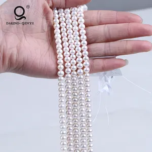 Wholesale 6-7mm Button Loose Fresh Water Pearl Beads