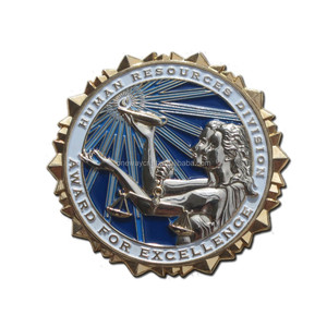 De fundición de aleación de Zinc de esmalte suave de <span class=keywords><strong>dos</strong></span> caras de la moneda con 3D - Product Image 1