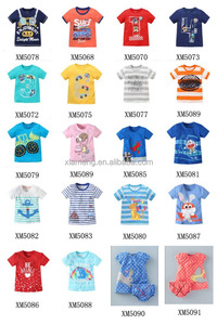 Venta al por mayor azul marino de manga corta impresa camisetas para chicos - Product Image 6