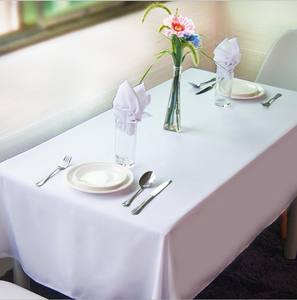 <span class=keywords><strong>Tovaglia</strong></span> in tessuto taglie personalizzate ristorante Hotel 100% <span class=keywords><strong>cotone</strong></span> intrecciato bianco neve tinta tinta unita tovaglie per festa nuziale - Product Image 4