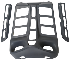 XF2906C153 Copertura Radiatore Anteriore in Fibra di Vetro Compatibile con <span class=keywords><strong>Harley</strong></span> V-Rod <span class=keywords><strong>VRSC</strong></span> VRSCAW VRSCAW VRSCDX 07-11 - Product Image 1