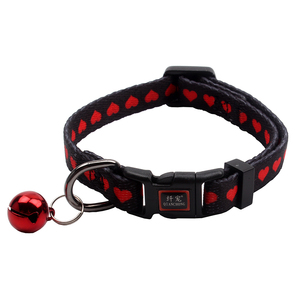 <span class=keywords><strong>Collar</strong></span> para Gato Personalizado 2025 con Logotipo Impreso, Ajustable, de Poliéster de Alta Calidad, con Campanas y Correa para Mascotas - Product Image 1