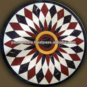 Semi Precious Micro <b>Mosaic</b> Marble <b>Table</b> Tops - Product Image 1