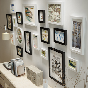 Bộ Khung Ảnh Gỗ Thông Treo Tường, Đồ Trang Trí Nhà Cửa Hiện Đại - Product Image 6